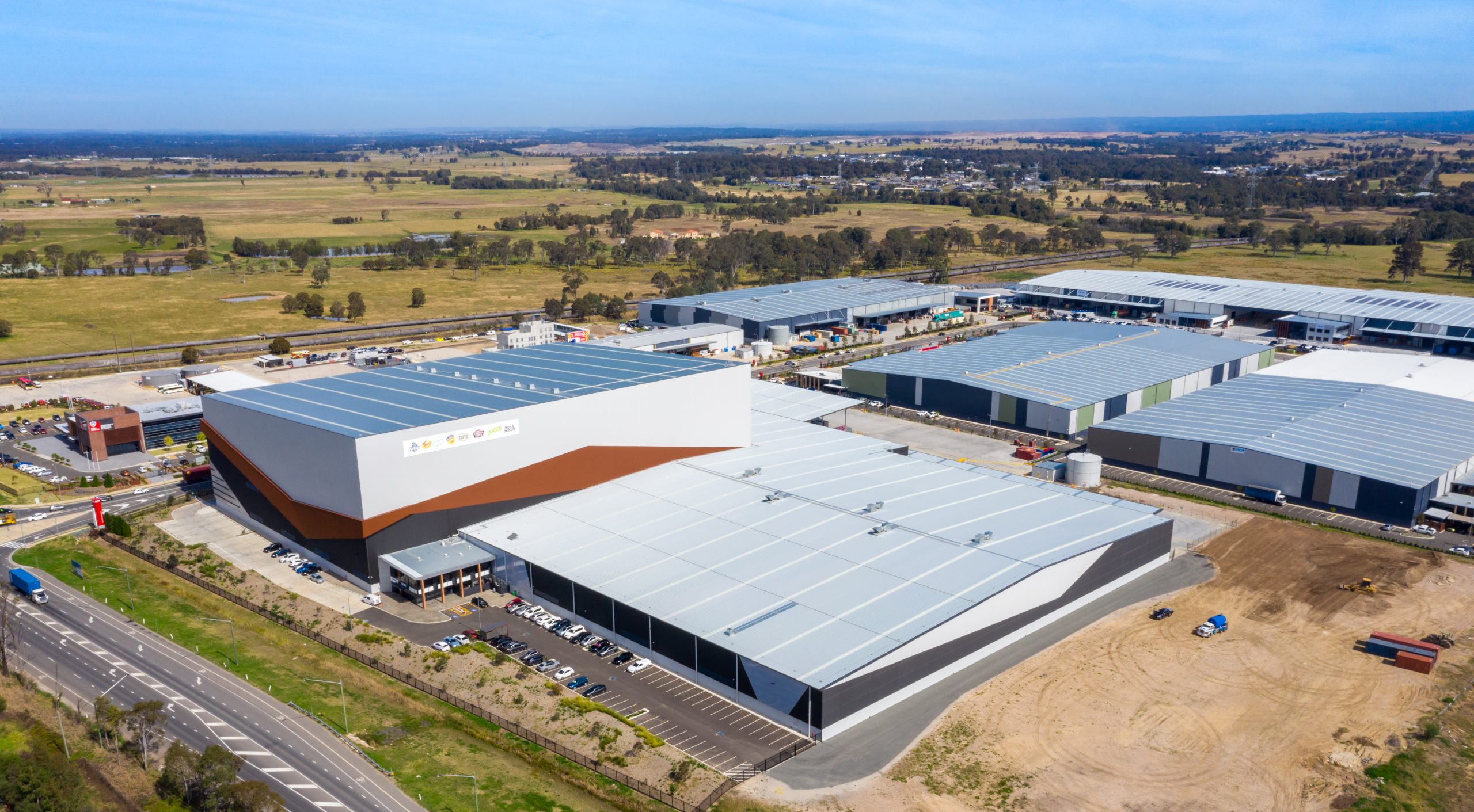 Aerial view of First Estate at Orchard Hills, NSW.